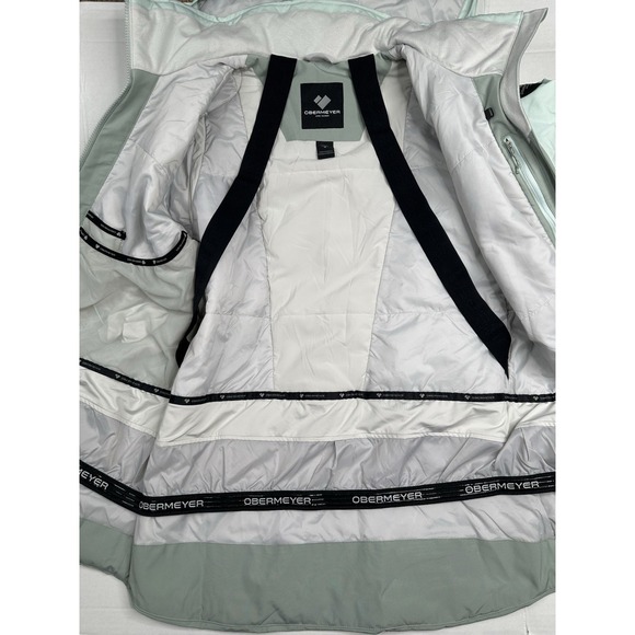 Obermeyer First Chair Glacial Ice Ski Jacket Women's Size 8 Primaloft NWT - Picture 5 of 13